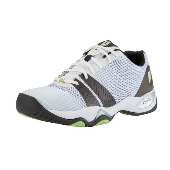 Prince Mens T22.5 White/Black/Glow Mens Tennis Shoe