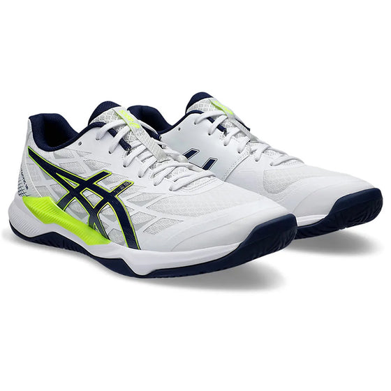 Asics Gel Tactic 12 Mens Squash Shoe White/Blue Expanse