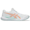 Asics Gel Tactic 12 Womens Squash Shoe White/Bright Sunstone