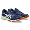 Asics Gel Rocket 11 Mens Squash Shoe Blue Expanse/Safety Yellow