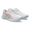 Asics Gel Tactic 12 Womens Squash Shoe White/Bright Sunstone