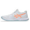 Asics Gel Tactic 12 Womens Squash Shoe White/Bright Sunstone