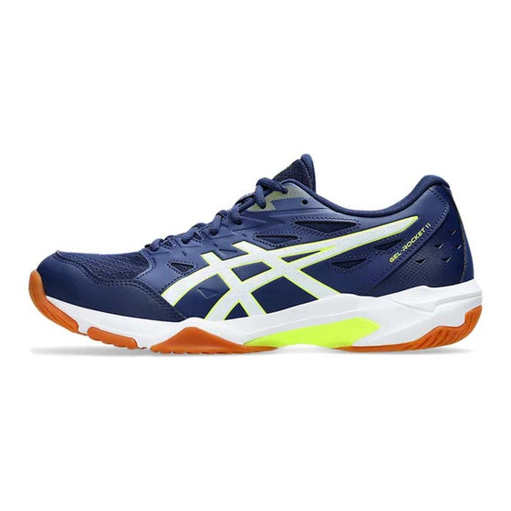 Asics Gel Rocket 11 Mens Squash Shoe Blue Expanse/Safety Yellow