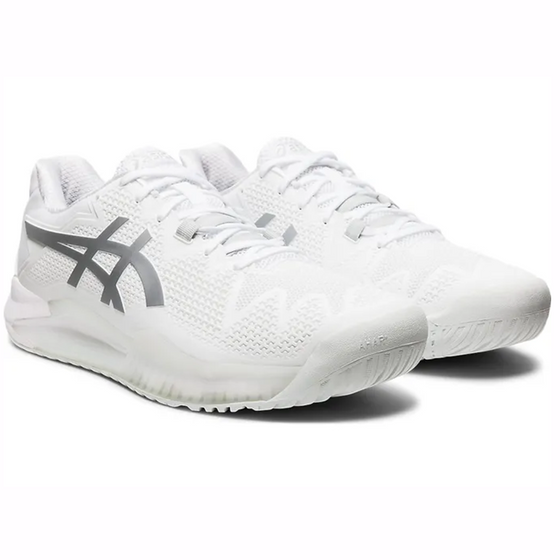 Asics Resolution 9 Women's Tennis Shoe White/Pure Silver